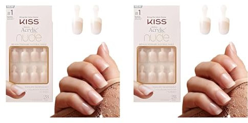Kiss Nude Nails Atemberaubende Nägel (Packung mit 2)