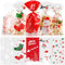 Woparty 120 Stück Weihnachten Plätzchentüten Transparente Süßigkeiten Tüten Kekstüten Weihnachten Tütchen Zum Befüllen Cellophantüten Weihnachten Zellophanbeutel mit Twist Krawatten 27 * 12.8cm
