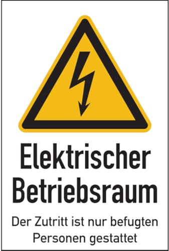 Dreifke® Warnschild, Kombischild, Elektrischer Betriebsraum | PVC | 200x300 mm, 1 Stk