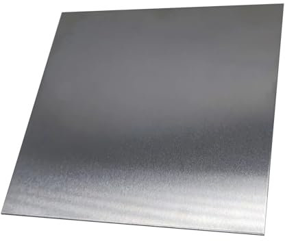 WUDOLI Paneles de Pared Placa de Aluminio, Hoja de Aluminio 6061, 2mm x 250mm x 250mm, Material DIY for Modelos de vehículos, Marco de construcción de Barcos de Metal Chapa estriada