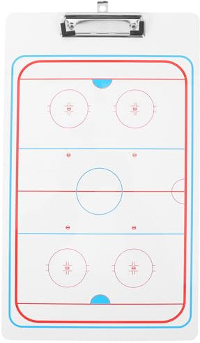 BESPORTBLE taktisches Brett Eishockey-Trainerausschuss Basketball- für whiteboard White Board Hockey-Pucks Hockey-Klemmbrett Nützliches Trainerboard Sport Trainer Bord Tafel PVC