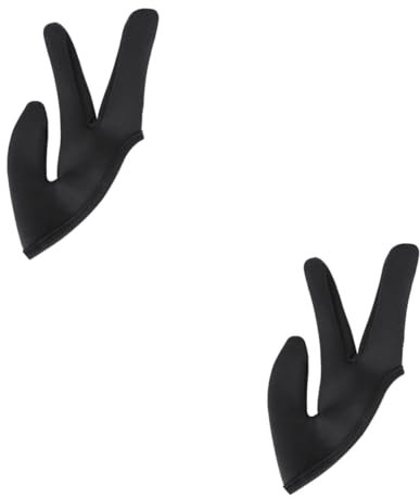 minkissy 2 Stk Frisierfingerabdeckung Handschuhe für Sublimation Haarstyling-Werkzeuge Lockenstab Crimper-Haarwerkzeug Fingerabdeckung für Lockenwickler Drei-Finger-Abdeckung warm halten