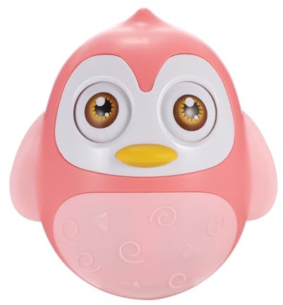 UPKOCH Pinguin Becher wackelnder Pinguin Wackelspielzeug für Kinderbecher Puppe Spielzeug -Bauchzeit-Spielzeug Wackelbecher Spielzeug schwingen Glas Kleinkind Plastik Rosa