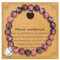 BOCHOI Cadeau Bracelet Maitresse D'école Fin D'année Scolaire Cadeaux Merci Maîtresse Remerciement Cadeau Femme Pierre Bracelets Idee Original Noel Bijoux Cadeau pour Maitresse d ecole Fin d annee