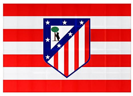 Bandera Oficial del ATMadrid, Equipación Oficial Atlético, para Regalo, Partidos, Celebraciones (Único)