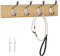 LaFleurs Garderobenhaken Holz, Moderne Garderobenleiste mit 4 Haken für Jacken, Mäntel, Schals, Handtaschen, 40 cm Kleiderhaken Wand, Wandgarderobe, Hakenleiste, Garderobe, Eiche