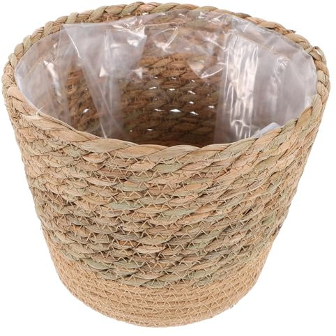 Happyyami Panier Tissé pour Pot De Décoration pour Intérieur Et Extérieur pour Arrangements Floraux Et Rangement Design Simple Et Élégant pour Salon Chambre Bureau