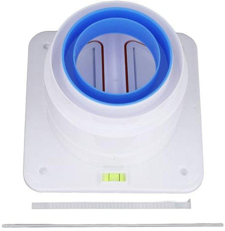 Válvula de Retención para Campana Extractora, Válvula de Retención de Escape de Humo Unidireccional con Nivel de Burbuja ABS Antiolor para Cocina