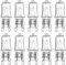 liuchanghe Ampoule G9 28W 230V 2800K Blanc Chaud Dimmable, Ampoule Halogène G9 Pour Four Micro-ondes Cuisinière Plafonniers, Lot de 10