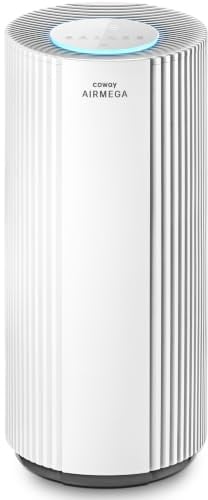 COWAY Starker Luftreiniger für Zuhause extra große Räume, HEPA, AIRMEGA 450 | ECARF-zertifiziert, CADR 734 m³/h, reinigt 153 m²/30 Min., PM1/2,5/10-Lasersensor, HEPA gegen Rauch, Pollen & Allergene