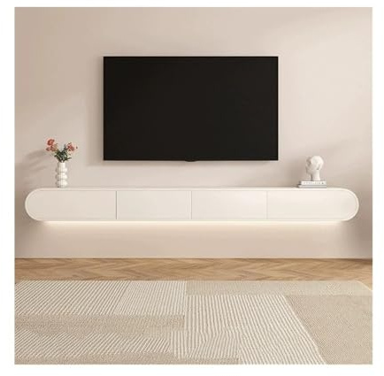GLigeT TV Schrank Hängend Schwebende TV-Konsole, Entertainment-Regalschrank mit Schubladen und Stauraum for Wohnzimmer Schlafzimmer TV Lowboard Hängend