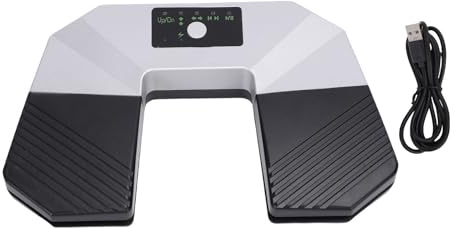 SIXRUN Wireless Page Turner Pedal, Eingebauter Wiederaufladbarer Akku, Nicht -Slip -Basis, Gekrümmtes Design mit LED -Indikator, Ideal für die Übungsleistung