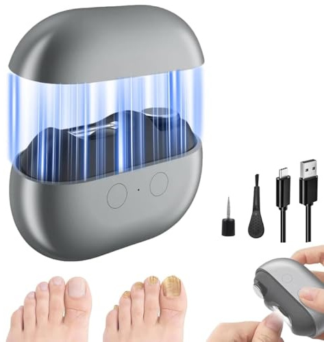 3-in-1 Multi-Functional Smart Nail Clipper for Seniors & Thick Nails -Easy Nail Trimmer, Electric Nail Trimmer with LED Light & Catcher - Painless Toenail/Fingernail Clipper, Low Vision