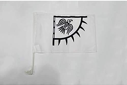 AZ FLAG - Autofahne Wikinger Raven - 45x30 cm - Raben Autoflagge 30 x 45 Cm - Auto Flaggen