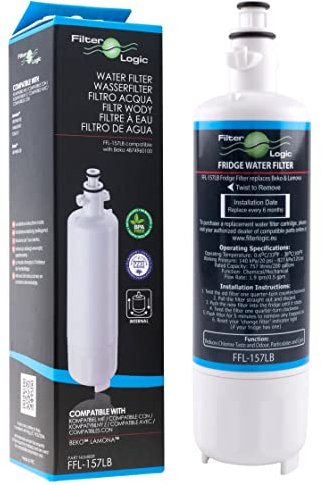 FilterLogic FFL-157LB | Interner Wasserfilter ersetzt 4874960100 kompatibel mit Elektra-Bregenz, Beko, Grundig, Blomberg, Küppersbusch, Privileg, Smeg Kühlschrank