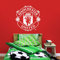 Manchester United Football Club Official (ONE Colour) Crest Sticker Decal Wall Art (White, 60cm)