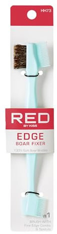 Red Professional Edge Boar Fixer Brush (4 in 1)