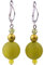 Adi Modeschmuck Ohrringe Amelie, 14mm Polarisperle und kleine Glasperlen in frischen Farbkombinationen, handgefertigt in Berlin (Oliv)