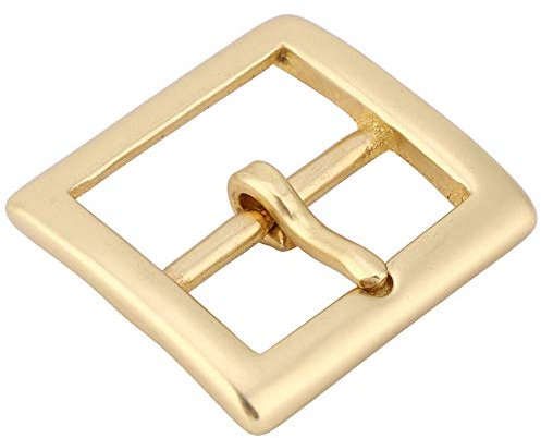 Hztyyier Messing Gürtelschnalle, Metall Rollschnallen, Gürtelschnalle mit Single Prong Square für 1.6inch DIY Ledergürtel
