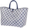 Handed By - Tasche, Markttasche, Einkaufstasche, Shopper - Motif Bag - blau/weiß - Größe L