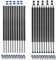 Baunsal® Trampolin Netzstangen 10 x Ø 28 x 1,2 mm x 277,5 cm (JS+EXD) Trampolin Stangen Ersatz Trampolin Ersatzteile Stangen Trampolin Ersatzteil Netzpfosten Netzstangen Trampolin Netzstange