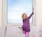 Seguridad infantil para ventanas, sin agujeros, montaje sin herramientas, protección para ventanas, cierre sin daños, 2 unidades (transparente)
