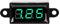 Akozon Digital Voltmeter Amperemeter 0,28 Zoll Volt Meter Zweidraht DC 3,0-30 V LED Anzeige Spannungsstrommesser für Motorrad Auto Motor Panel Montieren (Grün)