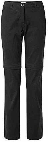 Craghoppers Damen Kiwi Pro Stretch Zip Off Freizeithose, Schwarz, 40 EU