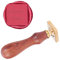 craspire Customized Wax Seal Stamp Mit Wodden-Griff Und Quadratischem Messingkopf, Personalisiertes Logo-Design Benutzerdefiniertes Bild Foto Graviert