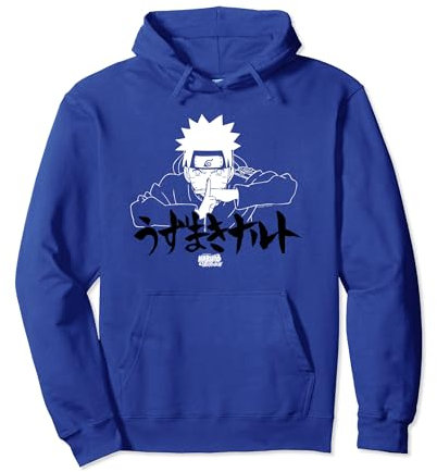 Naruto Shippuden Linéaire Naruto Jutsu avec Kanji Sweat à Capuche