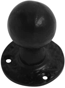 VIBE Mortice Knob Unsprung on Black Antique Door Handle Knob on Black Antique for Internal Doors