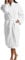 Christy Super Soft Cosy Bath Robe | Luxury Dressing Gown | Quick Dry, Snag Free | Lightweight 320GSM Womens Bathrobe | Soft Cotton Velour Inner Lining | Size Large-X-Large (UK 16-22) | White