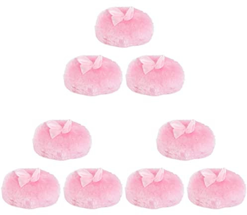FRCOLOR 9stücke Teiliges Babypuder-puff Langer Haar-puff Für Babypuder Für Empfindliche Babyhaut Praktisches Design Für Mühelose Anwendung