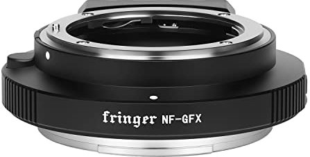 Fringer NF-GFX (FR-NFTG1) Camera Lens Mount Adapter Auto Focus Built-in Electronic Aperture Compatible with Nikon D,G,E Lens Sigma Tamron NF to Fuji Fujifilm GFX100s/50R/50S Cameras Adapters…