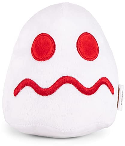 Pac-Man for Pets 8 Zoll Ghost Turn-to-White Plüsch-Quietschspielzeug für Hunde | Plüsch-Hundespielzeug mit Quietschen | Hundespielzeug mit Quietschen | Offiziell lizenzierte Haustierprodukte