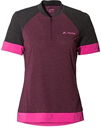 VAUDE Damen Women's Altissimo Q-zip T-Shirt, Cassis, 46 EU