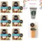 Instant Cappuccino Decaf Unsweetened Taste Coffee Bundled With Reusable Cup, Sleeves & Stirrer Sticks |Individually Wrapped Coffee Sachets | For All Occassion
