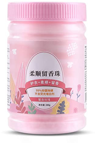 Perlas De Refuerzo De Aroma De Lavandería Para Lavadora, Perlas De Lavandería En El Potenciador De Aroma De Lavado Suavizante Antiestático Para Ropa Limpia Y Fresca Con Gran Olor(Sweet Rose)