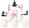 24 Stück Gymnastik Yoga Cupcake Toppers Turnmädchen Cupcake Picks Dekorationen Bunte Gymnastik Yoga Silhouette Kuchen Dekorationen für Gym Thema Baby Shower Geburtstag Party Supplies