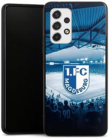 DeinDesign Silikon Hülle kompatibel mit Samsung Galaxy A53 5G Case schwarz Handyhülle 1. FC Magdeburg Stadion 1. FCM