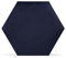 Rebel of Styles - Luxury Velvet Textile Hexagon Blue - 0,058m² / 1 Stück - 3D Gepolsterte Wandpaneele/Verkleidung/Verblender - Polsterpaneel mit Samt Wandkissen für effektiven Wandschutz