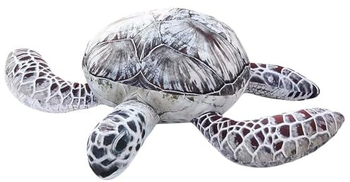 Trayosin Schildkröte Kuscheltier,Weiches Schildkröte Kissen Plüschtier Puppe Spielzeug Schlafkissen Kuscheltier für Mädchen Jungen als Weihnachtsgeburtstag und Geschenke (Grau,25cm)