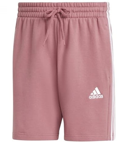 adidas Homme Essentials French Terry 3-Stripes Shorts, preloved Crimson, M