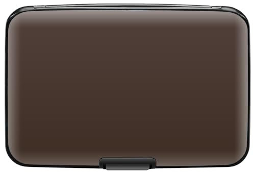 sundee Porte-cartes de crédit fin en aluminium avec blocage RFID et 8 emplacements, doré
