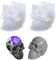 2 Piezas Molde de Vela de Calavera, Moldes de Silicona para Velas de Calavera, Moldes de Calaveras de Halloween, para Fiesta de Halloween, Hacer Aromaterapia, Velas