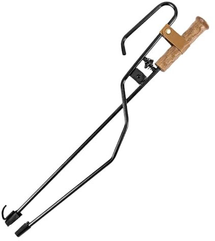 Holzgreifer - Kaminzange, Kaminzange | Robuste Feuerzange | Multifunktionale Kaminzange | Kaminholzzange | Feueranzünder | Feuerstock | Fu