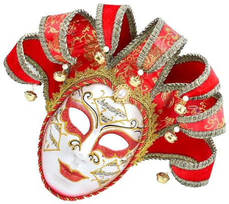 YCHUCH Venezianer-Komödie Cosplay Maskerade Venezianer für Halloween Party Karneval Wanddekoration