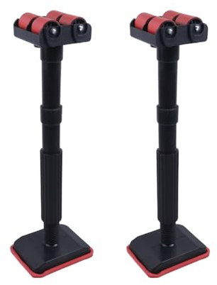 LC LICTOP Unterbau-Spülbeckenhalterung, 2 Stück, Edelstahl-Stützbeine für Küche, Bad, 18 bis 45 cm, höhenverstellbar, bohrfreie Installation und Reparaturset, untere Halterung für Waschbecken