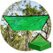 Rete ombreggiante verde 85% per giardino/terrazza/pergolato, tessuto con occhielli, dimensioni personalizzabili, 5 x 9 m, vela parasole per proteggere serre e piante