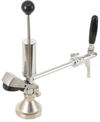 TABODD 4-Zoll-Bierfass-Partypumpe Edelstahl, Picknick-Bierspenderpumpe Bierzapfhahn Partypumpe Fass-Handpumpe mit Bierhahn für Selbstgebraute Picknick-Partys, Hochzeitsveranstaltungen